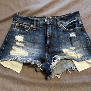 Aeropostale denim distressed shorts
